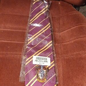 Purple and Gold Striped Tie